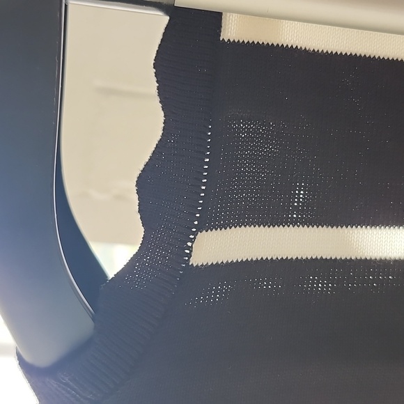 Black & White Striped Sleeveless Tie Front Top, Xl - Picture 9 of 9